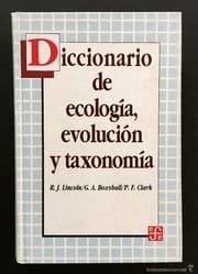Tapa de Diccionario de ecología, evolución y taxonomía
