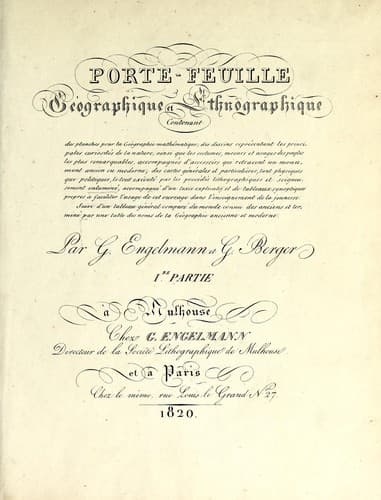 Tapa de Porte-feuille géographique et ethnographique