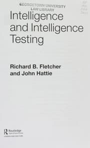 Tapa de Intelligence and intelligence testing