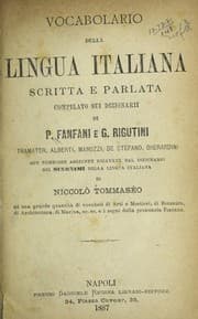Tapa de Vocabolario della lingua italiana