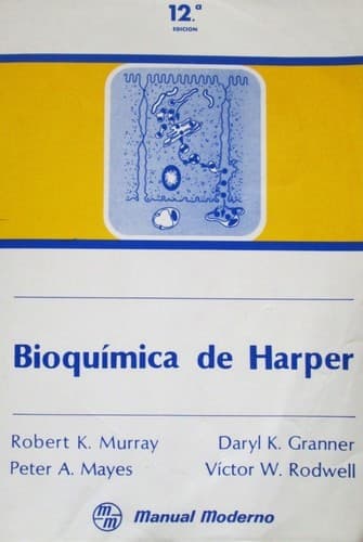 Tapa de Bioquimica de Harper