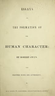 Tapa de Essays on the formation of the human character