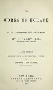 Tapa de The works of Horace