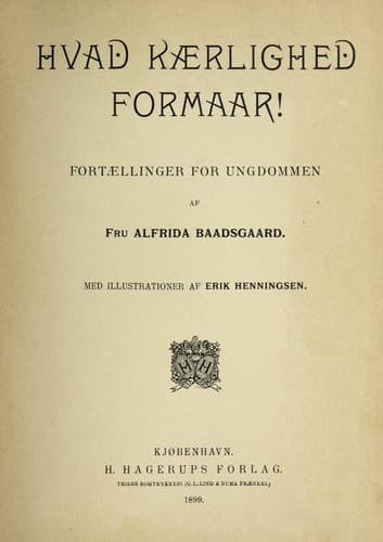 Tapa de Hvad kaerlighed formaar!