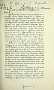 Tapa de De larum picturis Pompeianis