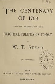 Tapa de The centenary of 1798