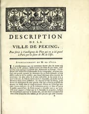 Tapa de Description de la ville de Peking