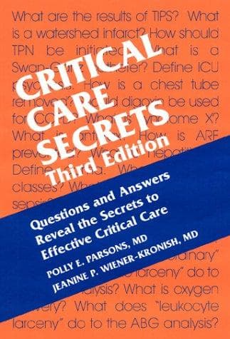 Tapa de Critical care secrets