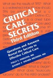 Tapa de Critical care secrets