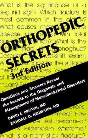 Tapa de Orthopedic Secrets