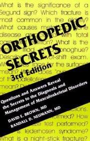 Tapa de Orthopedic Secrets
