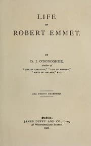 Tapa de Life of Robert Emmet