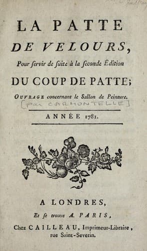 Tapa de La patte de velours