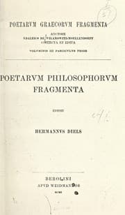 Tapa de Poetarum philosophorum fragmenta