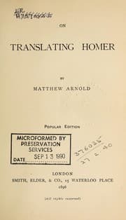 Tapa de On translating Homer