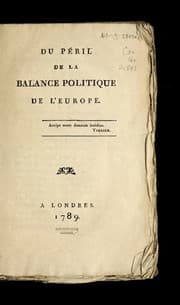 Tapa de Du pe ril de la balance politique de l'E urope