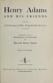 Tapa de Henry Adams and his friends