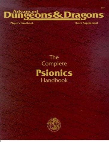 Tapa de The Complete Psionics Handbook (D&D Second Edition)