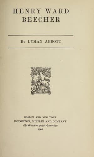 Tapa de Henry Ward Beecher