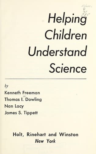Tapa de Helping children understand science