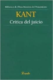 Tapa de Critica de la facultad de juzgar