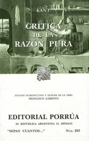 Tapa de Critica de la razón pura