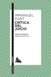 Tapa de Crítica del juicio.