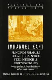 Tapa de Principios formales del mundo sensible y del inteligente