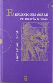 Tapa de Reflexiones sobre filosofia moral