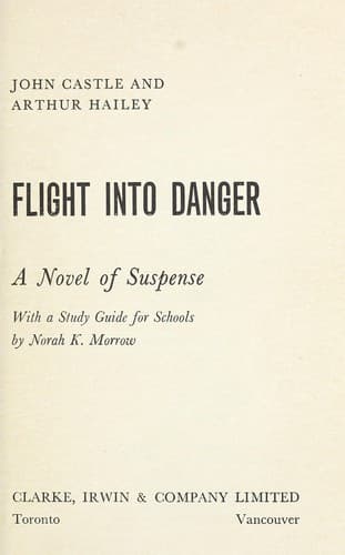 Tapa de Flight into danger