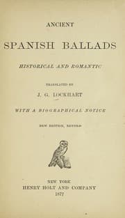 Tapa de Ancient Spanish ballads