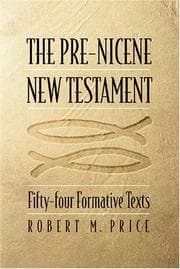 Tapa de The Pre-Nicene New Testament