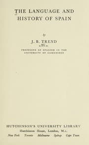 Tapa de The language and history of Spain
