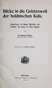 Tapa de Blicke in die Geisteswelt der heidnischen Kols