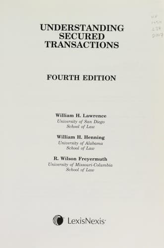 Tapa de Understanding secured transactions