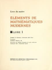 Tapa de Eléments de mathématiques modernes