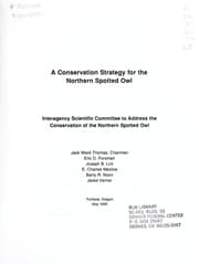 Tapa de A conservation strategy for the northern spotted owl