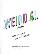 Tapa de Weird Al