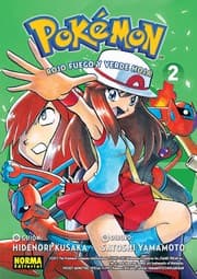 Tapa de Pokémon. Rojo fuego y verde hoja. 2