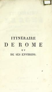 Tapa de Itinéraire de Rome et de ses environs d'aprês la methode de M. Vasi