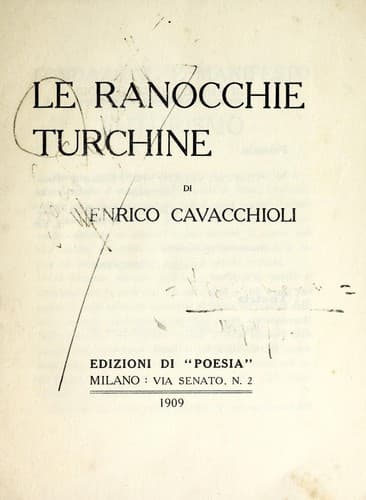 Tapa de Le ranocchie turchine