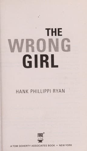 Tapa de The wrong girl