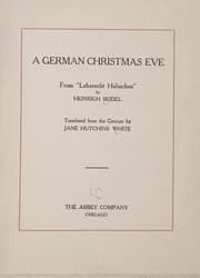 Tapa de A German Christmas eve, from "Leberecht Hu hnchen"