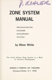 Tapa de Zone system manual