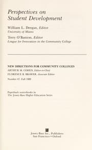 Tapa de Perspectives on student development