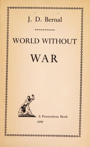 Tapa de World without war.