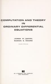 Tapa de Computation and theory in ordinary differential equations