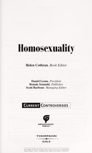 Tapa de Homosexuality
