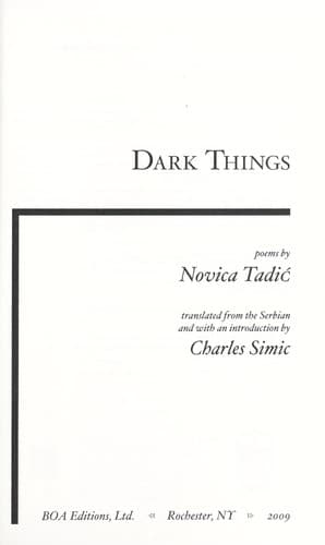 Tapa de Tamne stvari