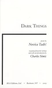 Tapa de Tamne stvari